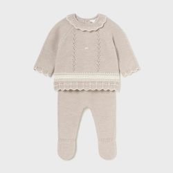 Completo ghettina e maglione neonata  –  New Born  –  2501