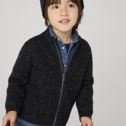 4350 – Giacca bambino mix  tricot collo bomber  –  Mayoral  –  4350