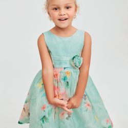 Vestito lino bambina  –  Abel & Lula  –  5053