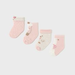 Set 4 calzini neonata  –  New Born  –  9762