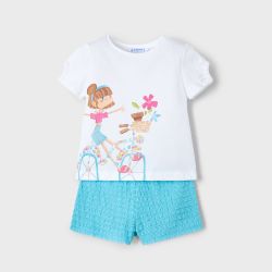 Completo pantaloncino bambina  –  Mayoral  –  3211-25