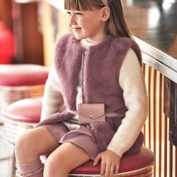 Gilet pellicciotto bambina  –  Mayoral  –  4365