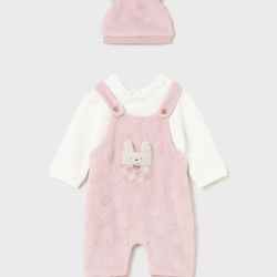 Salopette con cappello neonata  –  New Born  –  2606